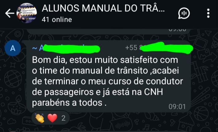 Depoimento 2 de aluno aprovado