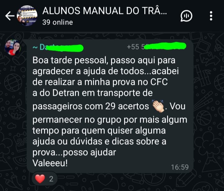 Depoimento 4 de aluno aprovado