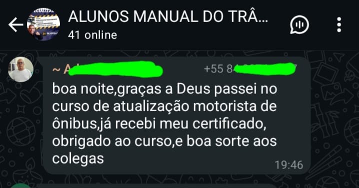 Depoimento 5 de aluno aprovado