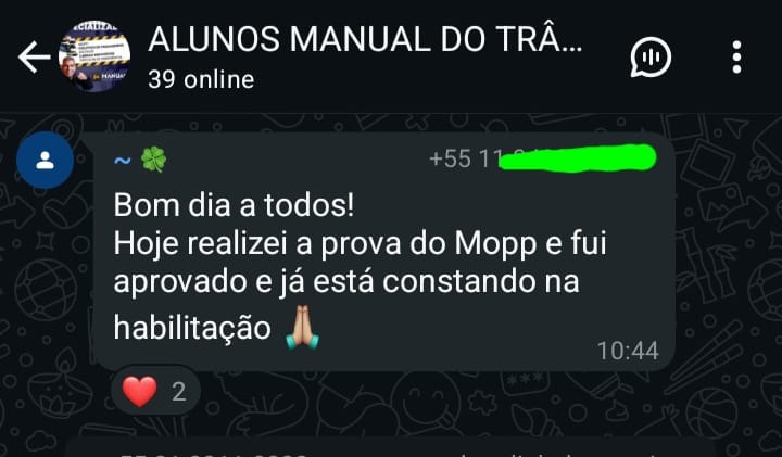 Depoimento 6 de aluno aprovado