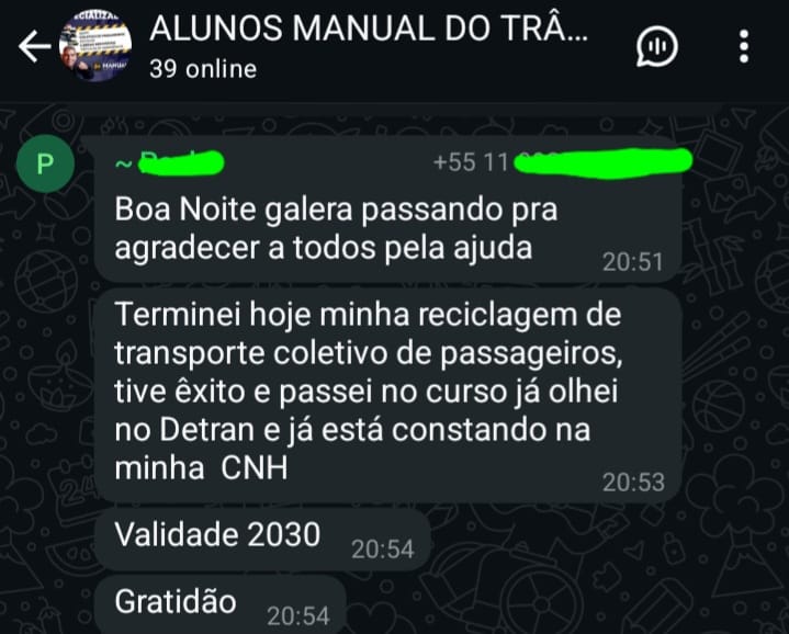 Depoimento 7 de aluno aprovado
